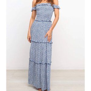Petal and Pup Flemington Blue Maxi Dress